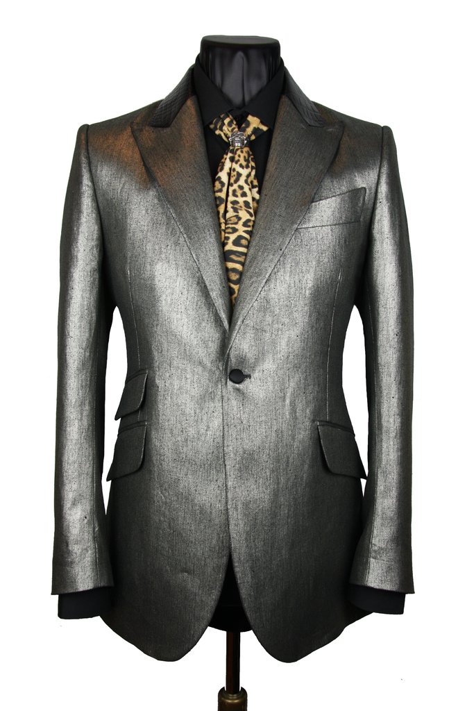 Silver Linen Jacket - Sir Tom Baker